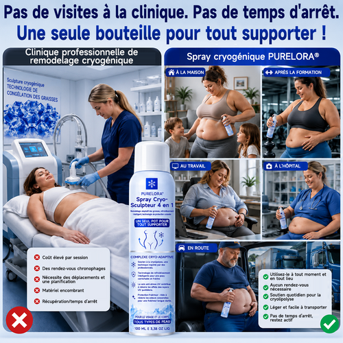 Brume cryogénique sculptante 4 en 1 𝐏𝐔𝐑𝐄𝐋𝐎𝐑𝐀®