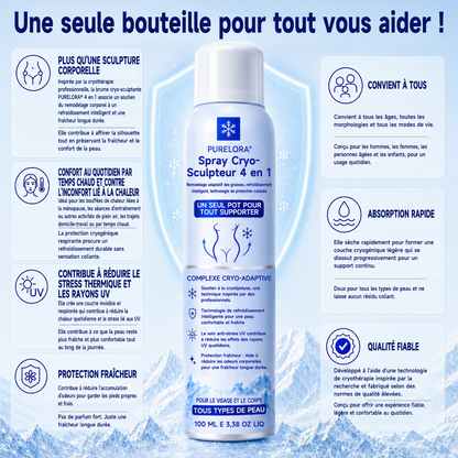 Brume cryogénique sculptante 4 en 1 𝐏𝐔𝐑𝐄𝐋𝐎𝐑𝐀®