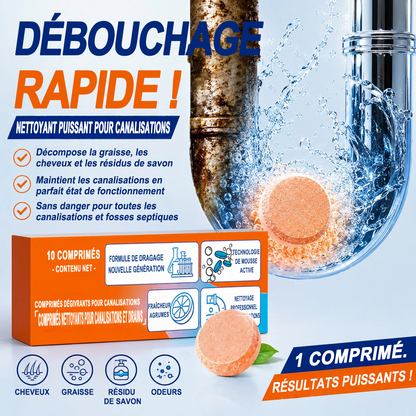 💥IEY® Pastilles nettoyantes moussantes pour canalisations — Oxygène actif | Élimine les nuisibles des canalisations | Sans javel, sans soude caustique, sans danger pour les tuyaux