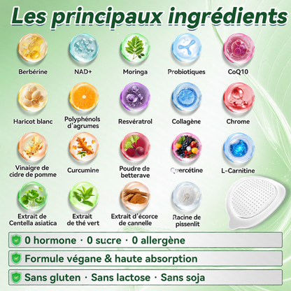 [Magasin officiel phare]👩‍⚕️ | Purelora® Moringa · Berbérine × NAD+ 10-en-1 Patch Nano-Aiguilles Avancé 🇫🇷 | 𝘽𝙖𝙠𝙚𝙙 𝙗𝙮 𝙨𝙘𝙞𝙚𝙣𝙘𝙚 | Formule 10-en-1 | Résultats en 7 jours ⏳