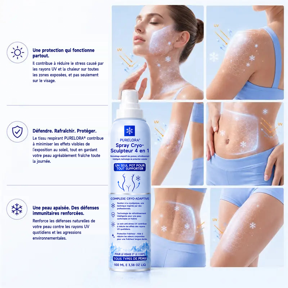 Brume cryogénique sculptante 4 en 1 𝐏𝐔𝐑𝐄𝐋𝐎𝐑𝐀®