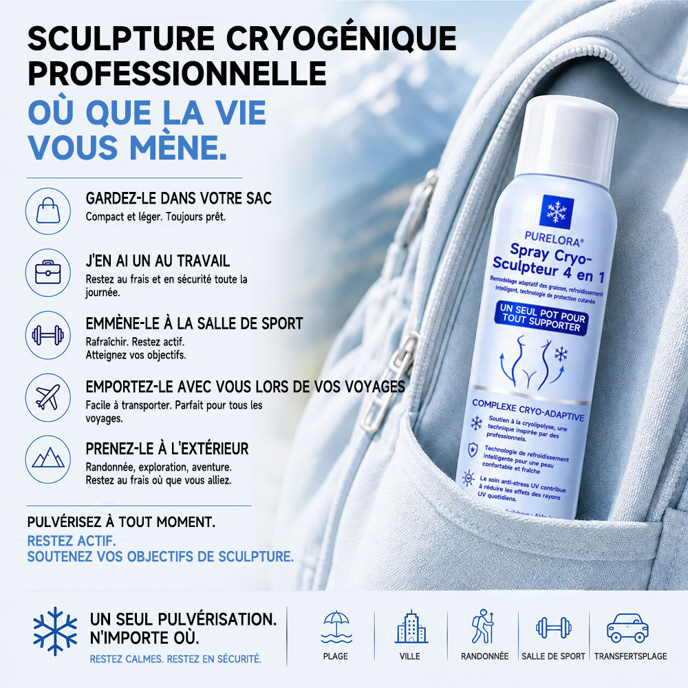 Brume cryogénique sculptante 4 en 1 𝐏𝐔𝐑𝐄𝐋𝐎𝐑𝐀®