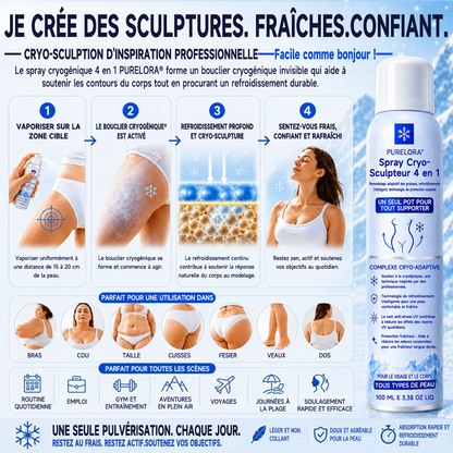 Brume cryogénique sculptante 4 en 1 𝐏𝐔𝐑𝐄𝐋𝐎𝐑𝐀®