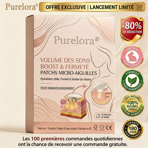 Purelora® Patch avancé à nano-micro-aiguilles pour l'augmentation ciblée de la poitrine