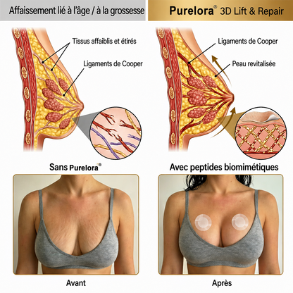Purelora® Patch avancé à nano-micro-aiguilles pour l'augmentation ciblée de la poitrine