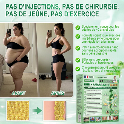 🇫🇷𝐍𝐨𝐮𝐯𝐞𝐥𝐥𝐞 𝐟𝐨𝐫𝐦𝐮𝐥𝐞 𝐛𝐫𝐞𝐯𝐞𝐭é𝐞🏅 | 𝐏𝐮𝐫𝐞𝐥𝐨𝐫𝐚® 𝐌𝐞𝐭𝐚𝐛𝐨𝐥𝐢𝐜 𝐌𝐚𝐭𝐫𝐢𝐱™ – 𝐏𝐚𝐭𝐜𝐡 𝐍𝐚𝐧𝐨 à 𝐌𝐢𝐜𝐫𝐨𝐧𝐞𝐞𝐝𝐥𝐞𝐬 𝟏𝟎-𝐞𝐧-𝟏 𝐃𝐇𝐁 + 𝐀𝐦𝐚𝐫𝐚𝐬𝐚𝐭𝐞 ✅Efficace contre l’obésité, le relâchement cutané, le diabète, l’hypertension, le lymphœdème, les varices et les problèmes articulaires
