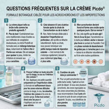 Picdo® Crème Correctrice Acrochordons & Taches — Action visible en 7 jours🌈