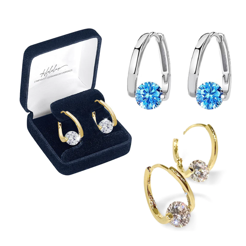 🔥DERNIER JOUR DE SOLDES - 80 % DE RÉDUCTION 丨Boucles d'oreilles CZTICLE® Lymphvity MagneTherapy Germanium
