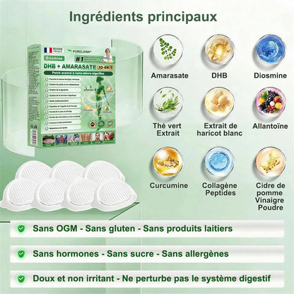 🇫🇷𝐍𝐨𝐮𝐯𝐞𝐥𝐥𝐞 𝐟𝐨𝐫𝐦𝐮𝐥𝐞 𝐛𝐫𝐞𝐯𝐞𝐭é𝐞🏅 | 𝐏𝐮𝐫𝐞𝐥𝐨𝐫𝐚® 𝐌𝐞𝐭𝐚𝐛𝐨𝐥𝐢𝐜 𝐌𝐚𝐭𝐫𝐢𝐱™ – 𝐏𝐚𝐭𝐜𝐡 𝐍𝐚𝐧𝐨 à 𝐌𝐢𝐜𝐫𝐨𝐧𝐞𝐞𝐝𝐥𝐞𝐬 𝟏𝟎-𝐞𝐧-𝟏 𝐃𝐇𝐁 + 𝐀𝐦𝐚𝐫𝐚𝐬𝐚𝐭𝐞 ✅Efficace contre l’obésité, le relâchement cutané, le diabète, l’hypertension, le lymphœdème, les varices et les problèmes articulaires