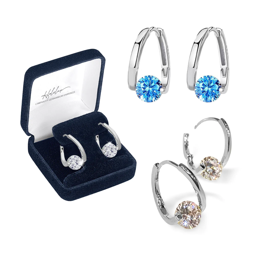 🔥DERNIER JOUR DE SOLDES - 80 % DE RÉDUCTION 丨Boucles d'oreilles CZTICLE® Lymphvity MagneTherapy Germanium